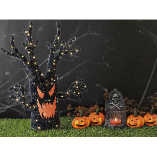 Copac decorativ Halloween cu leduri cm 66 x 13 x 90 H