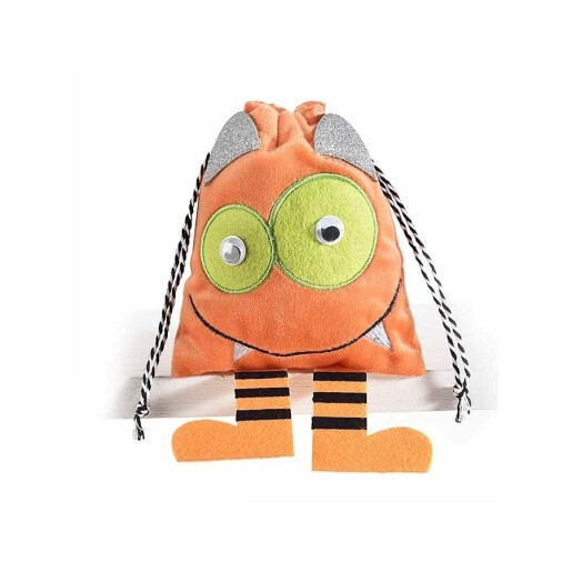 Set 3 saculeti dulciuri Halloween textil multicolor cm 21,5 x 20 H