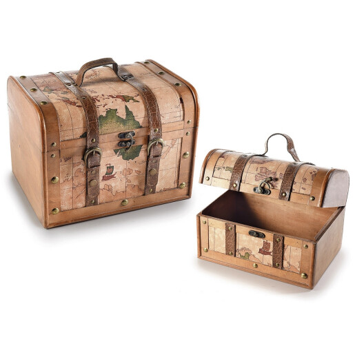 Set 2 cufere depozitare 35x27.5x26 cm, 27x20x19.5 cm
