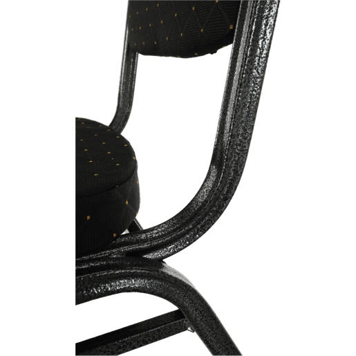 Scaun tapiterie neagra cadru gri Jeff 44x50x91 cm