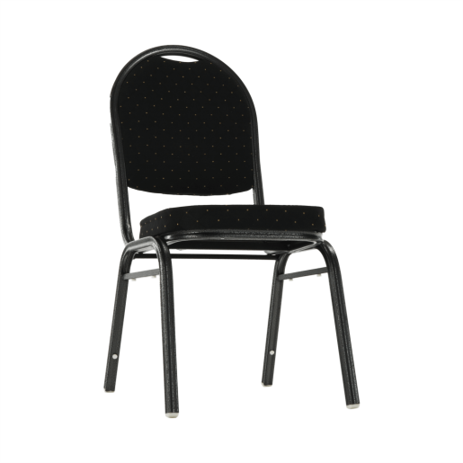 Scaun tapiterie neagra cadru gri Jeff 44x50x91 cm