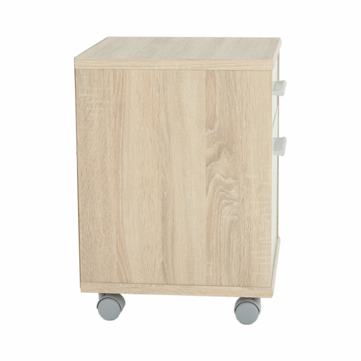 Comoda, 1 usa, 1 sertar, pal stejar sonoma alb, Johan,, 39x40,5x55 cm