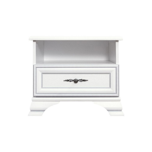 Noptiera DTD alb alpin Kentak 54,5x41x47 cm