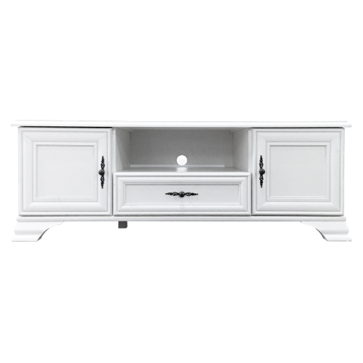 Comoda TV DTD alb alpin Kentak 144x44x52 cm 