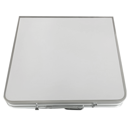 Masa camping pliabila aluminiu mdf alb Kepi 120x60x54 cm