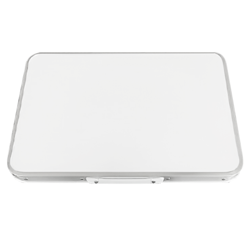 Masa camping pliabila aluminiu mdf alb Kepi 60x45x55 cm