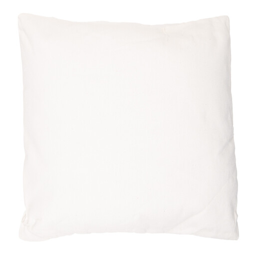 Perna decorativa Margarete poliester alb galben 45x45x4 cm