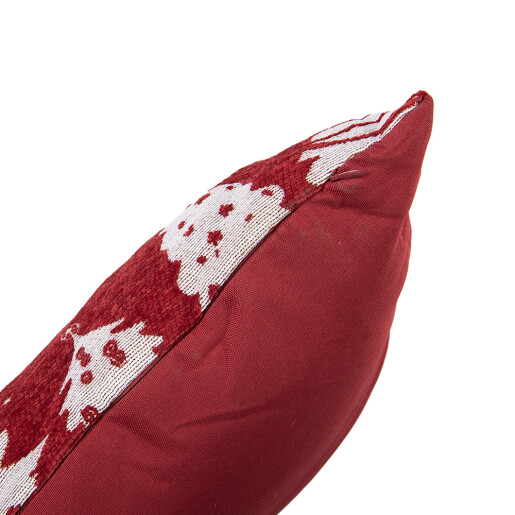 Perna Craciun poliester alb rosu 44x44x4 cm