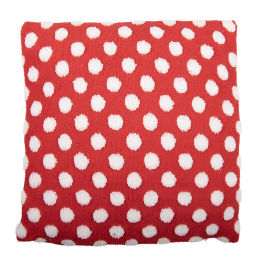 Perna poliester alb rosu 45x45x5 cm