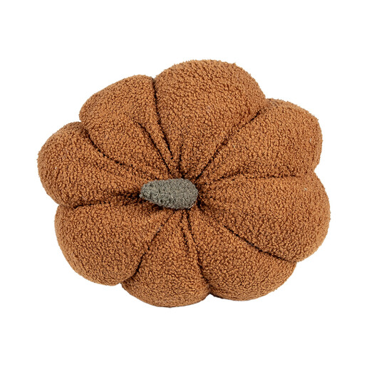 Perna decorativa Dovleac decorativ textil maro 28x18 cm