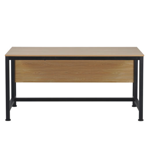 Birou metal negru mdf laminat stejar Kilis 120x80x72 cm