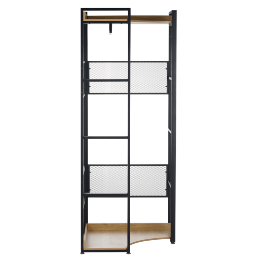 Raft pardoseala mdf laminat stejar fier negru Kilos 80x80x200 cm