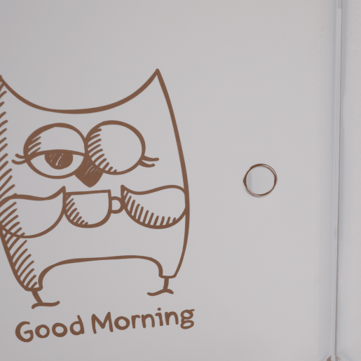 Dulap modular pentru camera copii metal plastic alb maro Kirby 75x37x147 cm