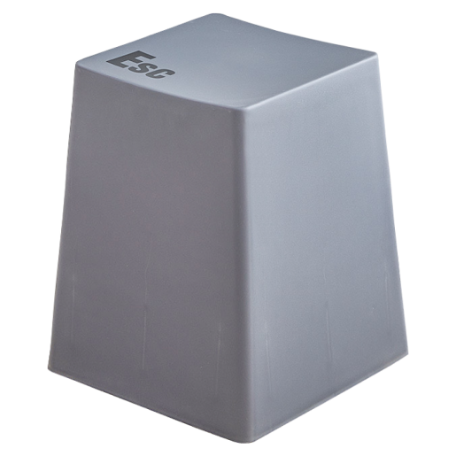 Taburet plastic gri Klavo 37,5x37,5x45 cm 