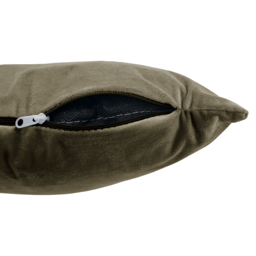Scaun de birou catifea taupe crom Klian 59x61x87/101 cm