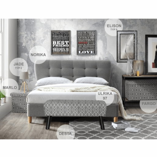 Covor textil gri fildes Covor 57x90 cm