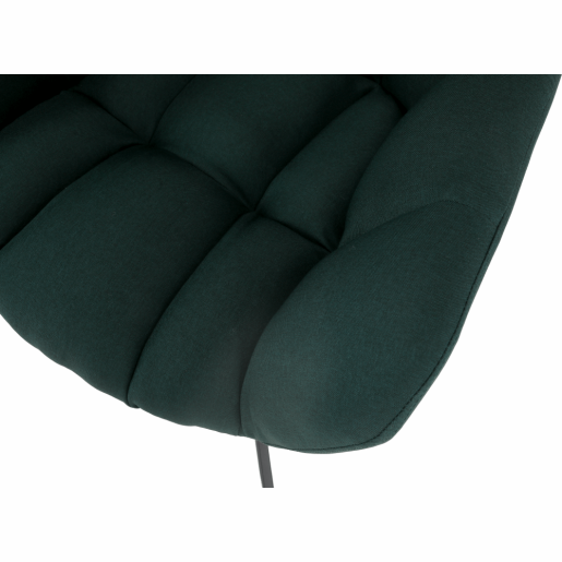 Fotoliu rotativ tapiterie textil verde Komodo 67x72x97 cm