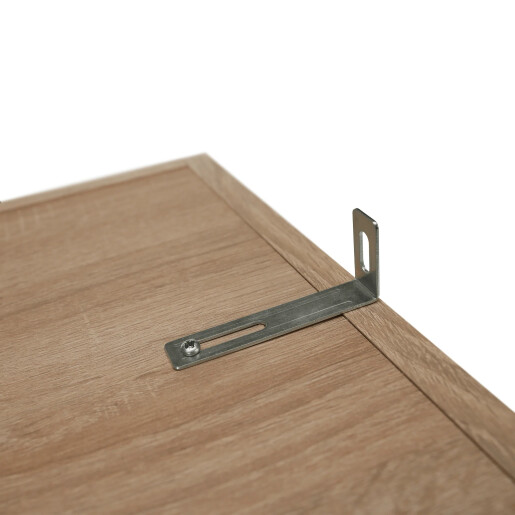 Raft de colt din mdf stejar sonoma Korind 38x38x186.2 cm 