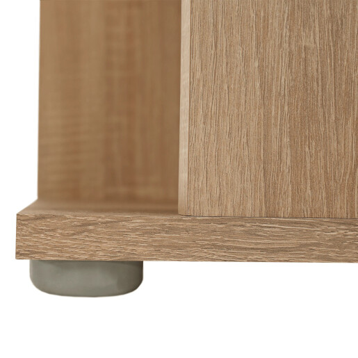 Raft de colt din mdf stejar sonoma Korind 38x38x186.2 cm 