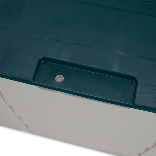 Lada depozitare pentru gradina, plastic gri/verde, Kortez 112x49x54 cm