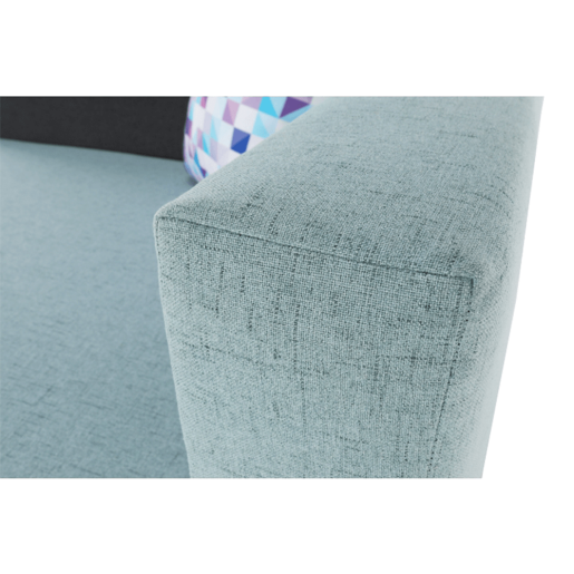 Fotoliu extensibil tapiterie textil menta gri dreapta Bella 150x85x70 cm