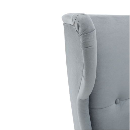 Fotoliu gri alb  Rufino 82x92x104 cm