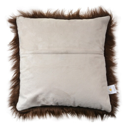 Fata perna decorativa blana maro 45x45 cm