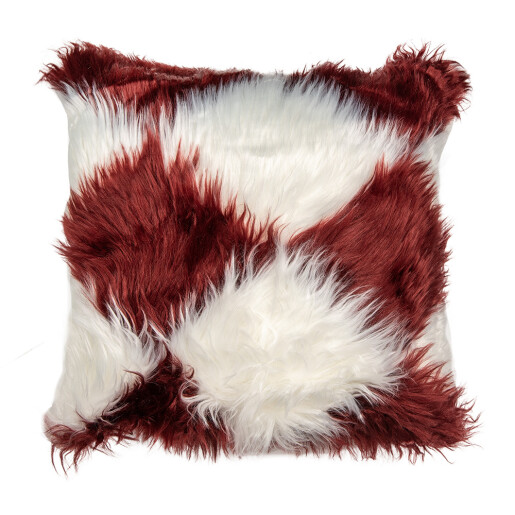 Fata perna decorativa blana alba rosie 45x45 cm