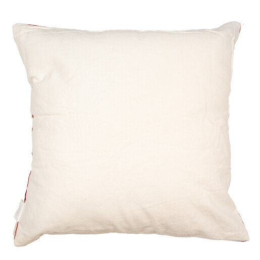 Set 2 fete perne Craciun textil alb rosu 45x45 cm