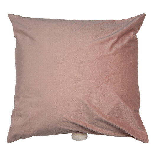 Fata perna textil roz alb Iepuras 45x45 cm