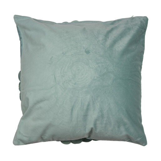 Fata perna decorativa textil verde Flower 45x45 cm