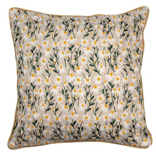 Fata perna decorativa textil multicolor Flowers 45x45 cm