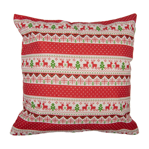 Fata perna textil multicolor Craciun 44x44 cm