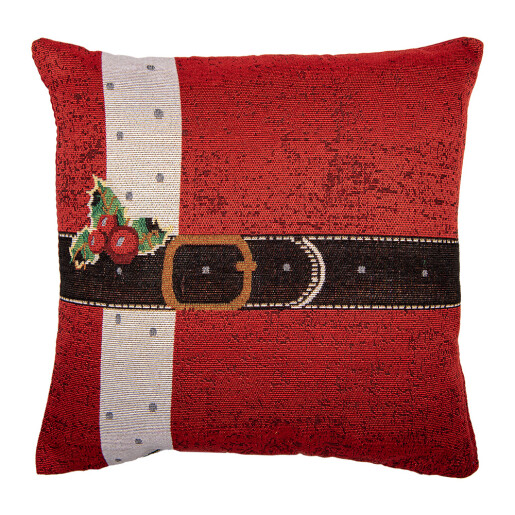 Fata perna textil multicolora Mos Craciun 44x44 cm