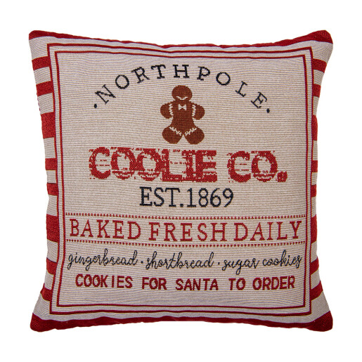 Fata perna textil multicolor North Pole 44x44 cm