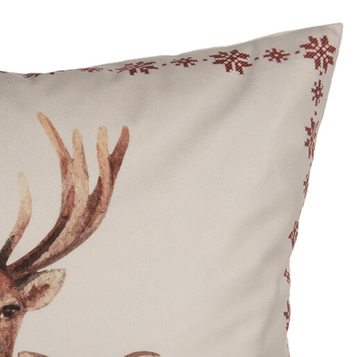 Fata perna textil multicolor Craciun si Reni 45x45 cm