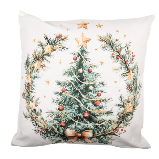 Fata perna Craciun Bradut textil multicolor 45x45 cm