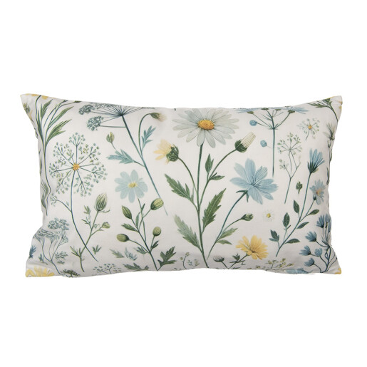 Fata perna poliester multicolor model Flori 35x50 cm