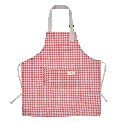 Sort bucatarie textil rosu bej 65x70 cm