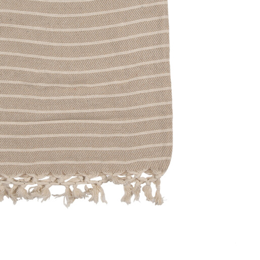 Patura bumbac bej maro 125x150 cm