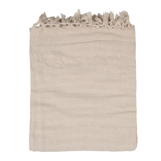 Patura bumbac bej 125x150 cm