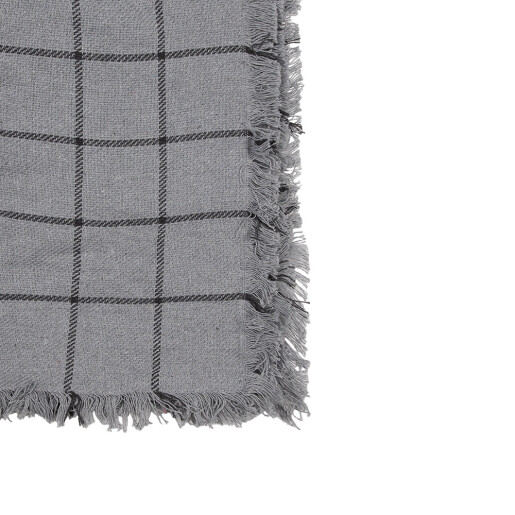 Patura bumbac gri negru 125x150 cm