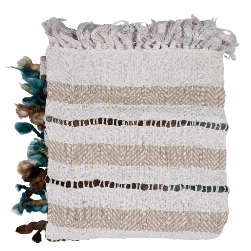 Patura bumbac multicolor 125x150 cm