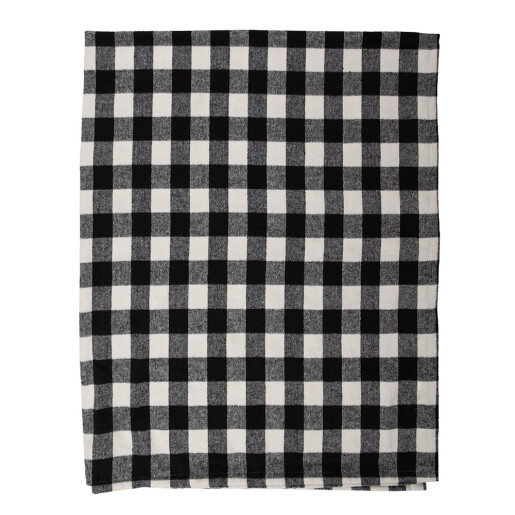 Patura textil negru alb 130x170 cm