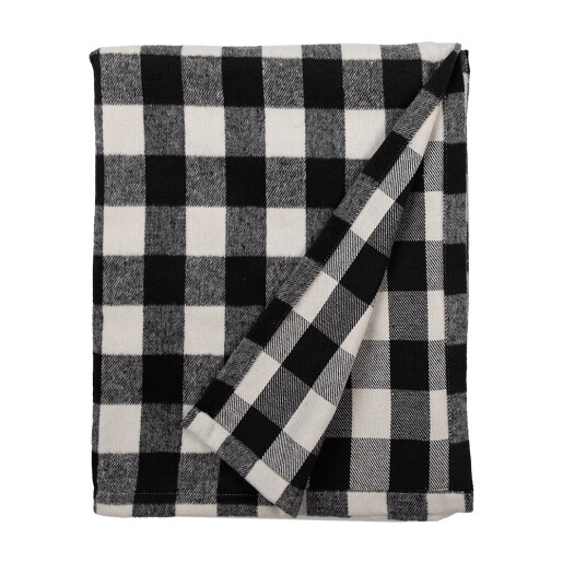 Patura textil negru alb 130x170 cm