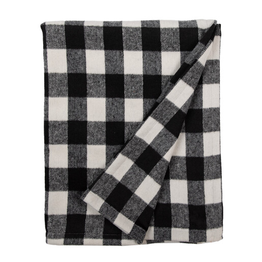 Patura textil negru alb 130x170 cm