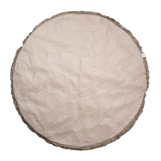 Covor blana artificiala maro neagra 100x3 cm