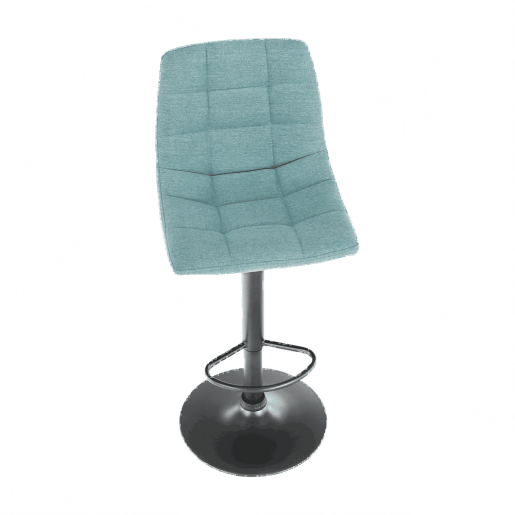 Scaun de bar mentol negru Lahela 44x50x112 cm 
