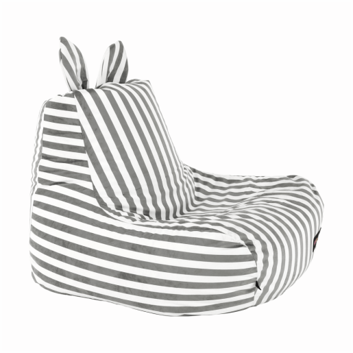 Fotoliu tip sac alb gri Lapin 50x72x75 cm