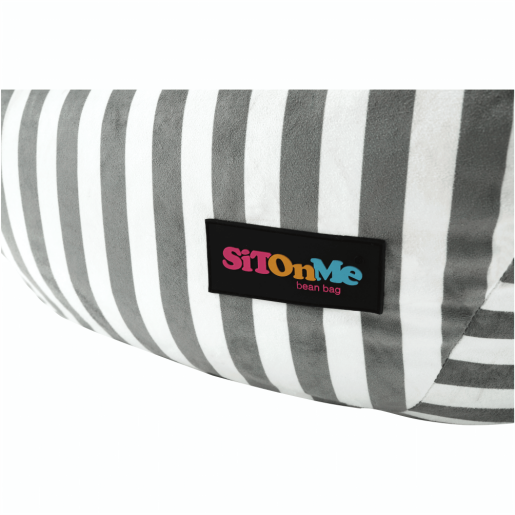 Fotoliu tip sac alb gri Lapin 50x72x75 cm